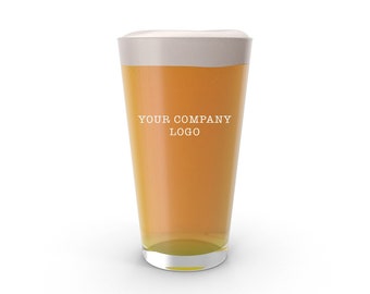 Pint glass with Custom Logo for Bar