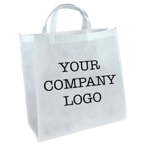 Customized Reusable Shopping Tote Bag for Giveaway Personalized Grab Bag With Company Logo, Brand, Image image 1