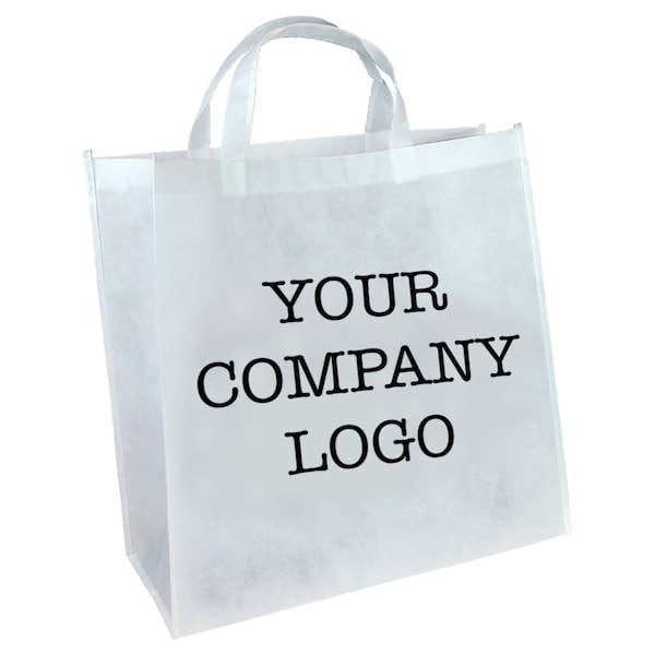 Customized Reusable Shopping Tote Bag for Giveaway - Personalized Grab Bag With Company Logo, Brand, Image