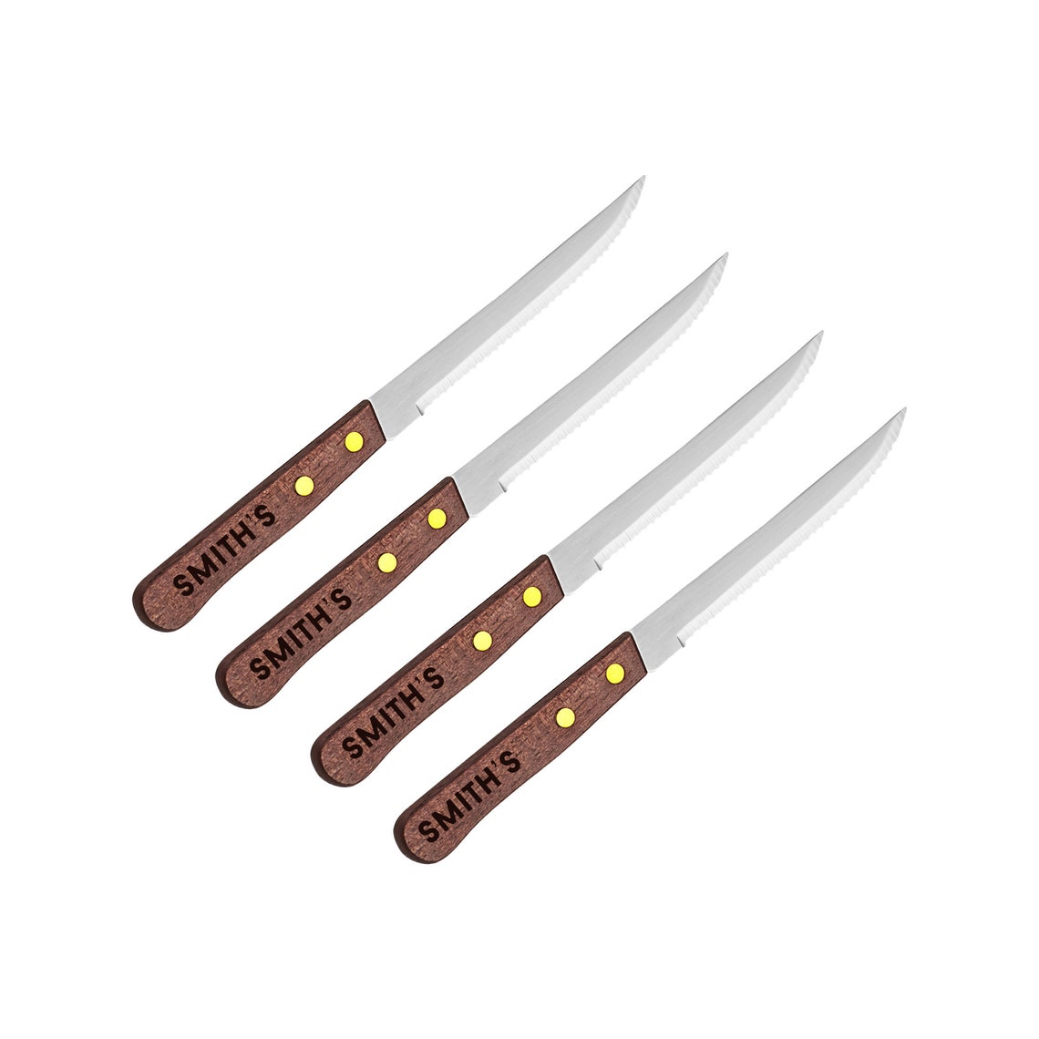 Custom Engraved Skinny Steak Knife Gift Set Personalized Etsy