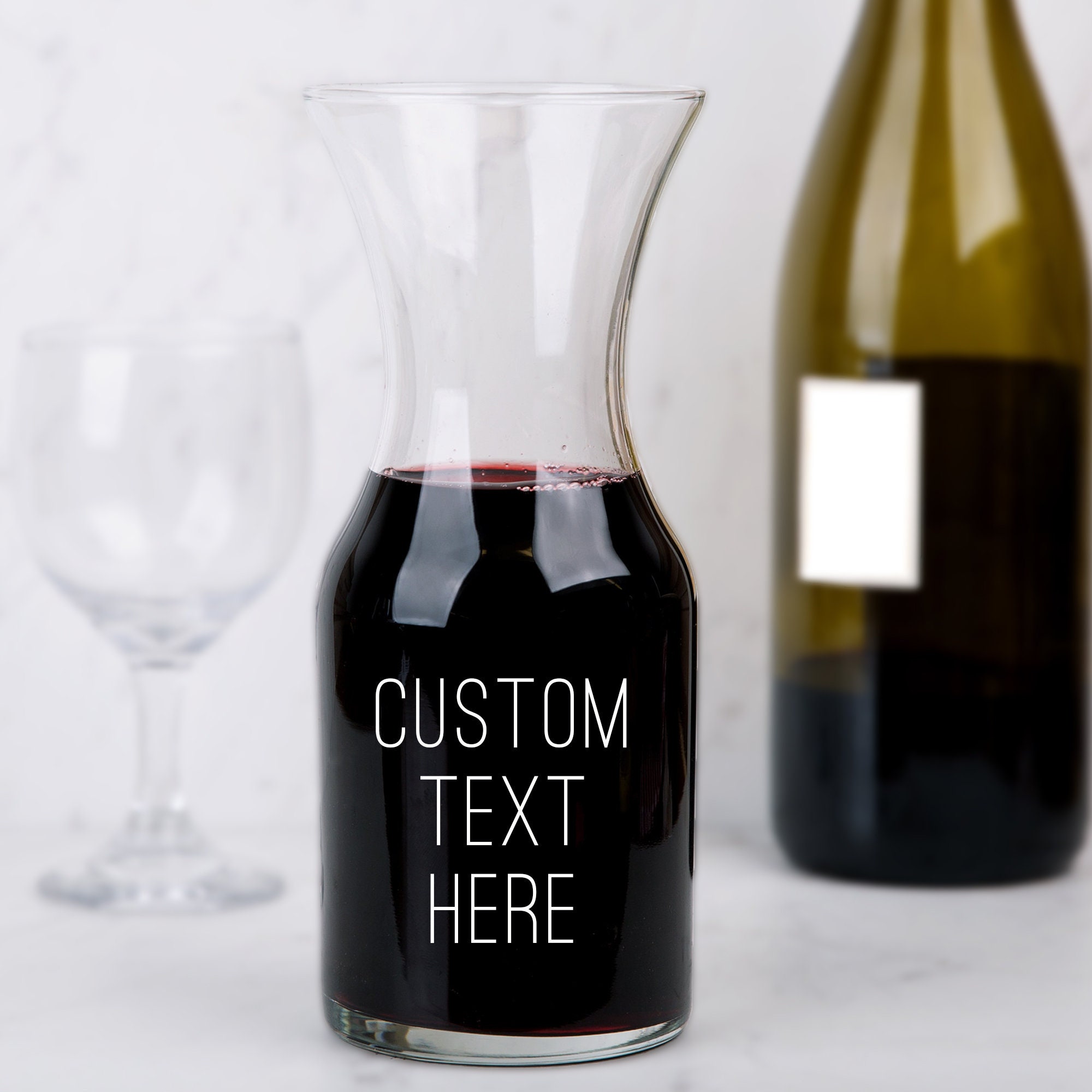 Custom Engraved Wine Decanter Personalized With Your Custom Etsy