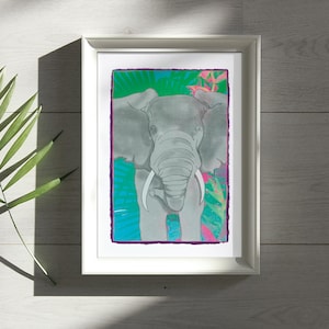 Lámina artística - Elefante