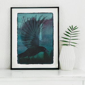 Kunstdruck - Rabe