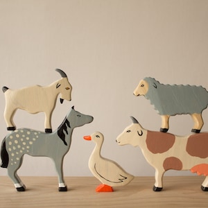 etsy wooden animals
