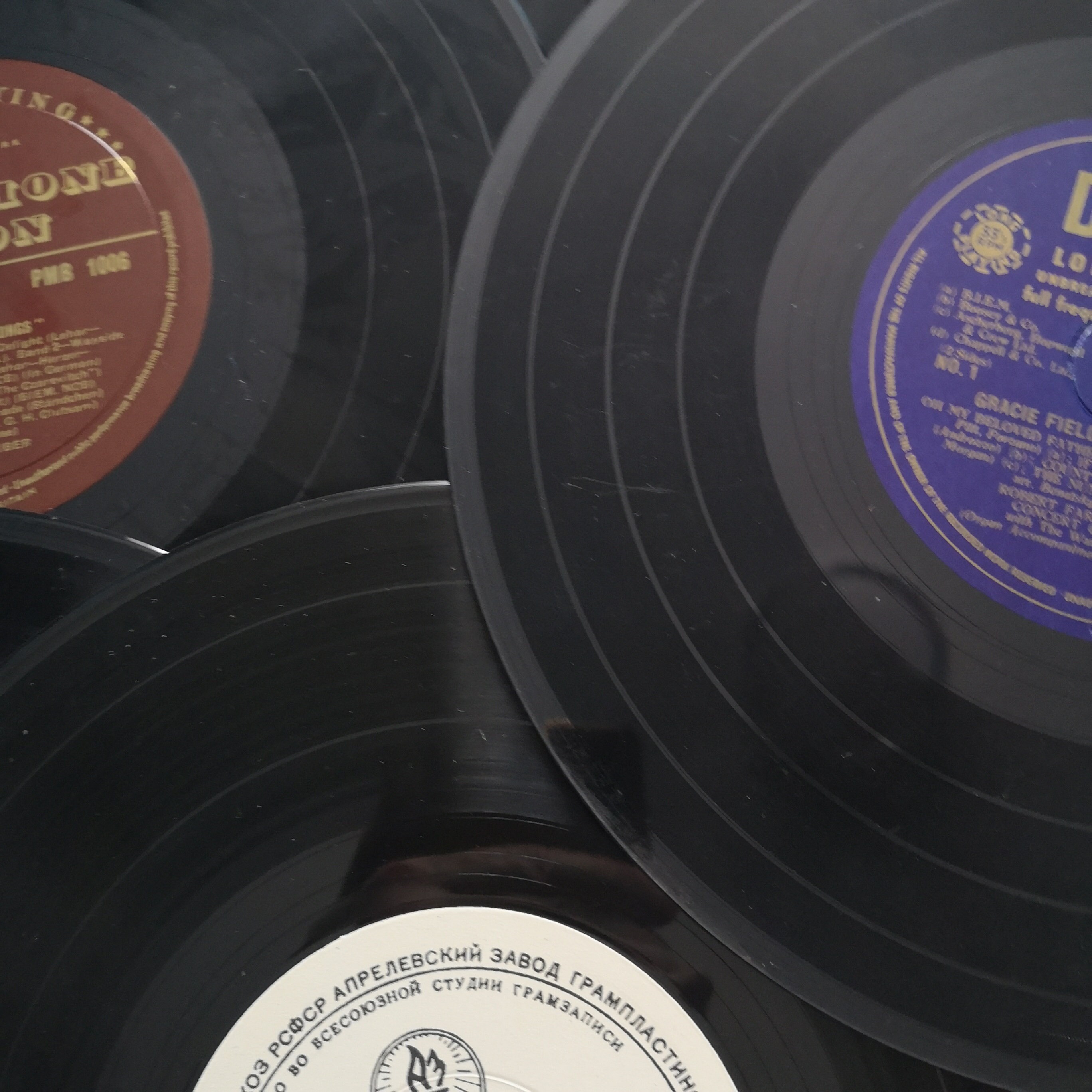 Vintage 10 Vinyl Records for Crafting Crafting Random Etsy UK