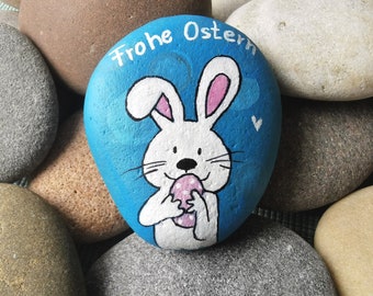 Bemalter Stein, kleines Ostergeschenk, Ostern, Oster Dekoration, Osterhase