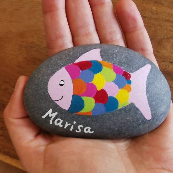 Taufgeschenk, kleines Geschenk zur Taufe, Fisch, personalisierbar, verschiedene Farben