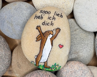 Painted stone, love, friendship, engagement, Valentine's Day, wedding anniversary, child
