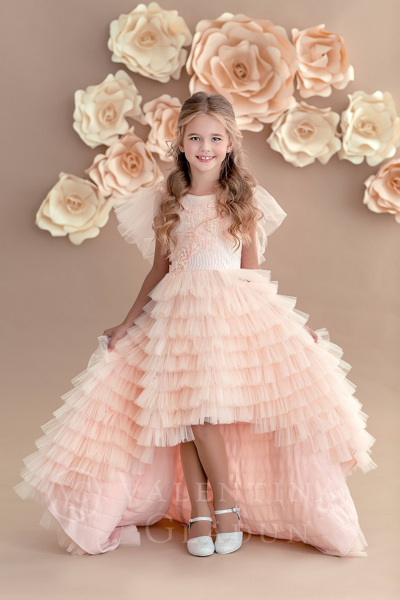 Girl dress Birthday dress for girl Kids dress Tulle dress Etsy