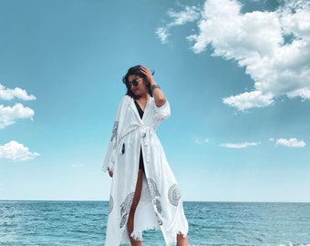 Summer Women Dress, Beach Dress, White Cotton Dress, Sea, Beach, Holiday  Pareo, Handmade Dress - Etsy