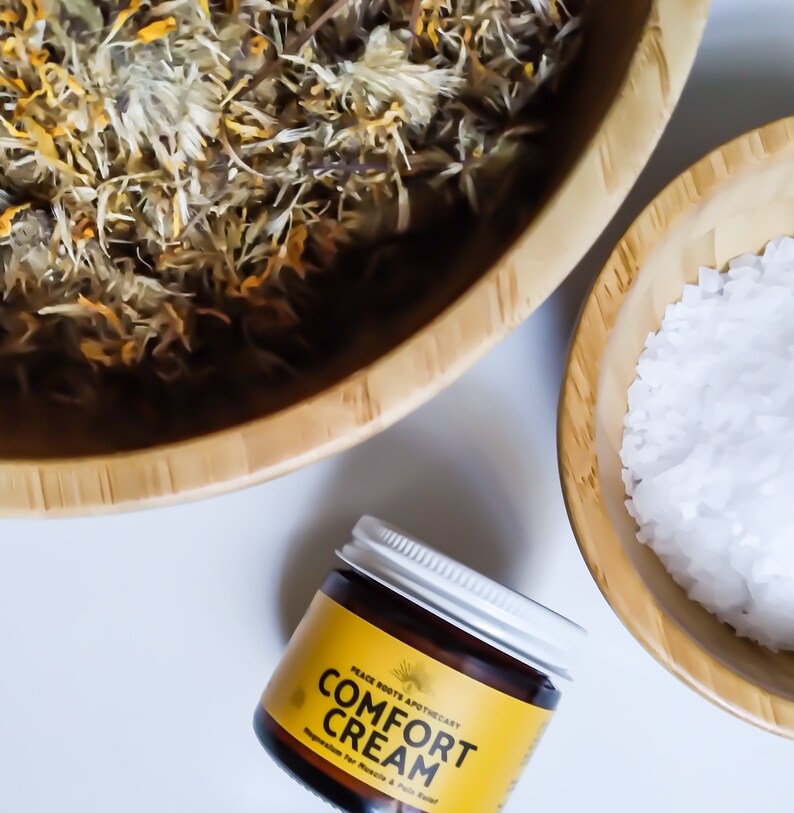 Magnesium COMFORT CREAM herbal ARNICA and St. John's Wort With Rose Hydrosol, Pain Muscle Relief