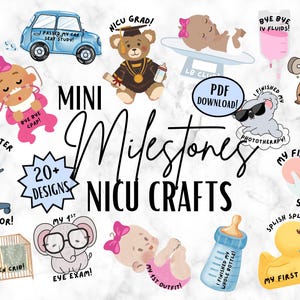 Mini tarjeta de hitos de la UCIN (descarga instantánea en PDF)
