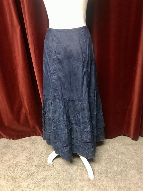 Antique 1910's Dark Blue Petticoat AS IS