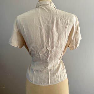 Vintage 1950s Womens Top Blouse Novelty Poodle image 3