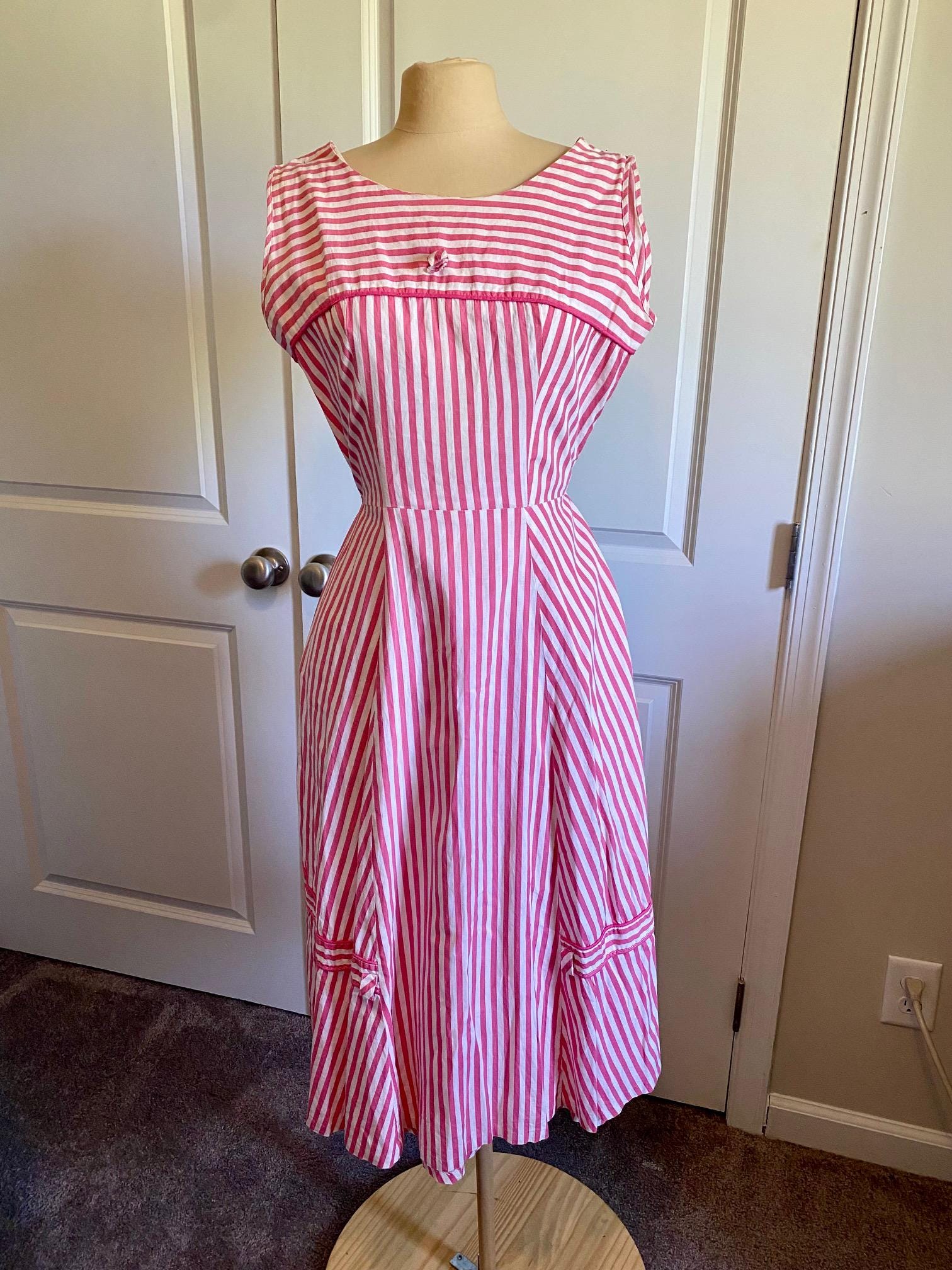 1950's Striped Dress - Etsy