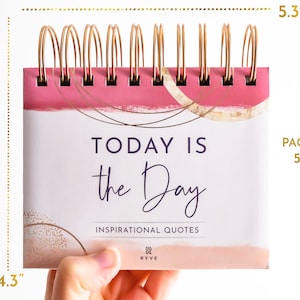 Inspirational Desk Calendar - Daily Motivational Flip Calendar With ...