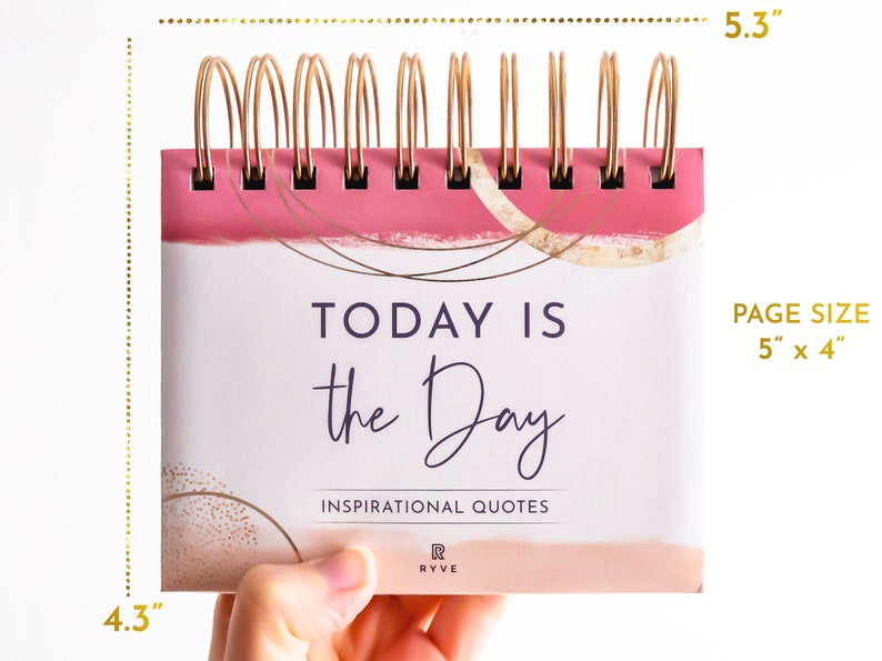 Inspirational Desk Calendar Daily Motivational Flip Calendar - Etsy