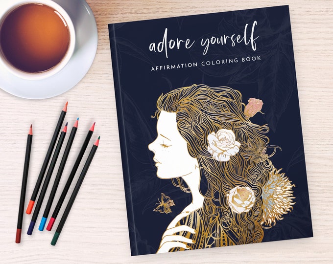 RYVE Affirmations Coloring Book for Women: Mindfulness & Stress Relief