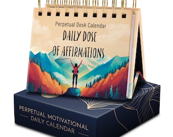 RYVE Daily Affirmation Desk Calendar: Perpetual Undated Inspiration