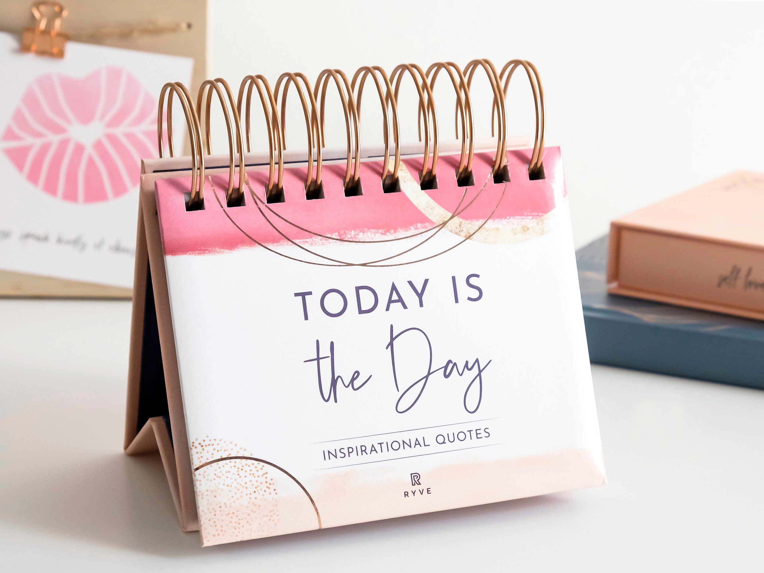 Inspirational Desk Calendar Daily Motivational Flip Calendar Etsy