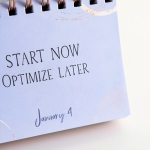Inspirational Desk Calendar - Daily Motivational Flip Calendar With ...
