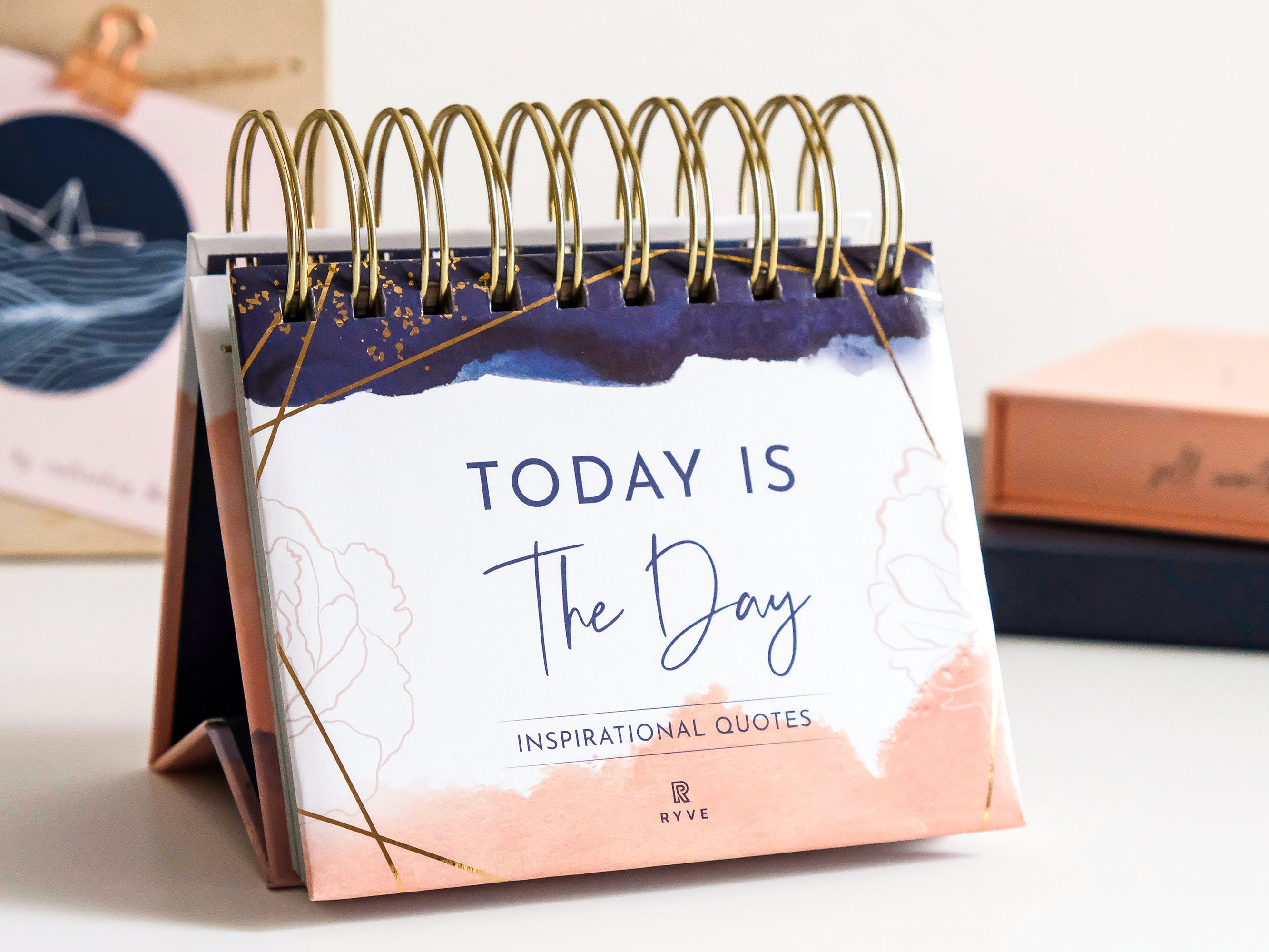 Inspirational Calendar Daily Motivational Flip Calendar with Etsy