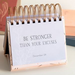 Motivational Calendar - Daily Inspirational Desk Calendar With ...
