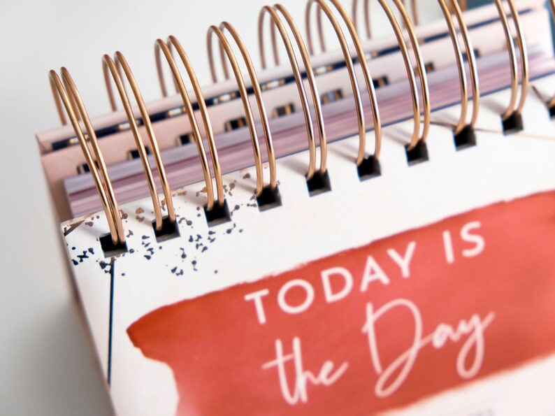 Motivational Calendar Daily Inspirational Desk Calendar With - Etsy