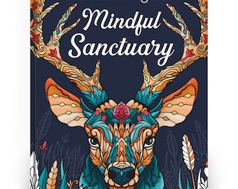 RYVE Animal Coloring Book for Adults: Mindful Designs, Stress Relief
