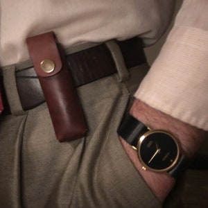 Bracelet de montre en cuir une passe, Bracelet de montre vintage, Bracelet de montre fait main, Bracelet de montre personnalisé, Cuir souple, Taille 16 mm 18 mm 20 mm 22 mm 24 mm image 8
