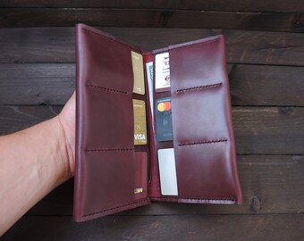 Women Leather Clutch Wallet, Custom Long Wallet, Clutch Purse, Wallet Organizer, Personalized Wallet, Women's Phone Wallet