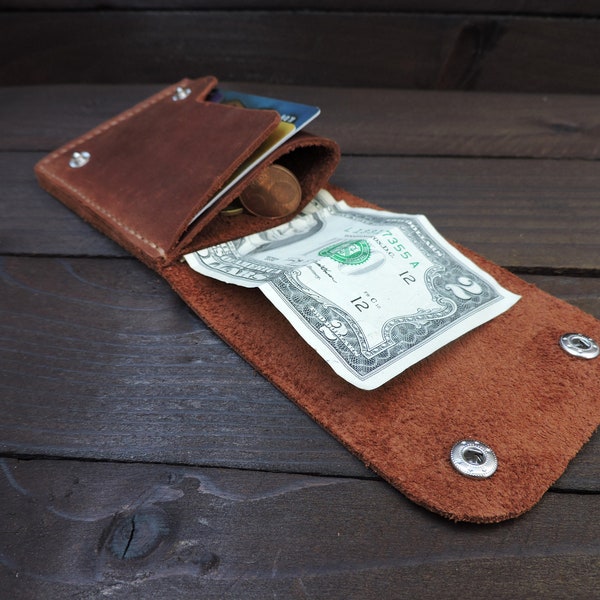 Leather Coin Wallet - Etsy