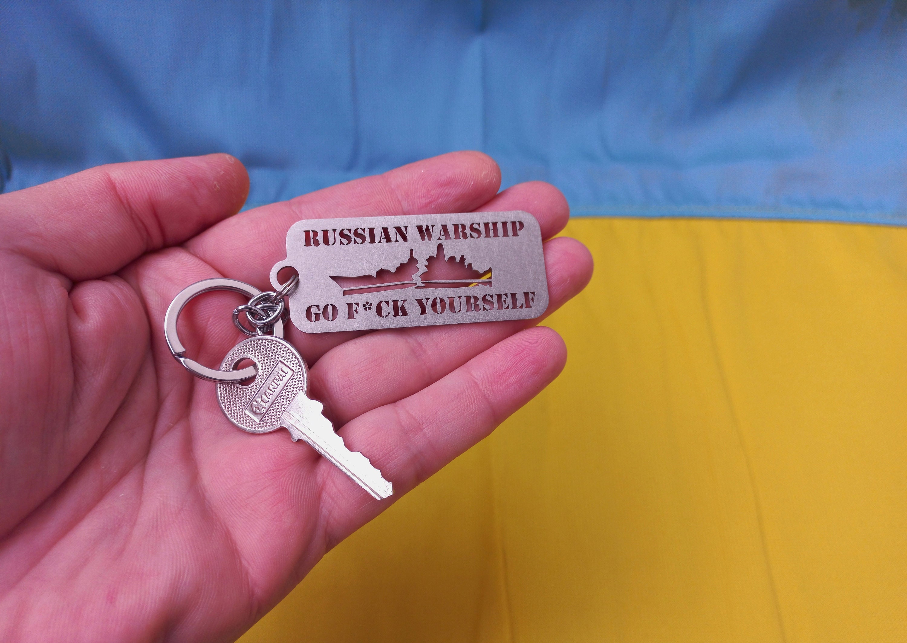 Tragbare Schlüsselanhänger Anhänger Sport reflektierende Ausrüstung Ukraine  Flagge Tags geeignet für Schlüssel Handtasche Decor Zubehör