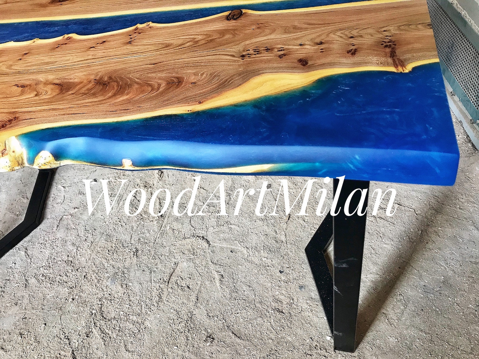 Epoxy Resin Desk Epoxy Office Deskepoxy Dining Tableriver Etsy