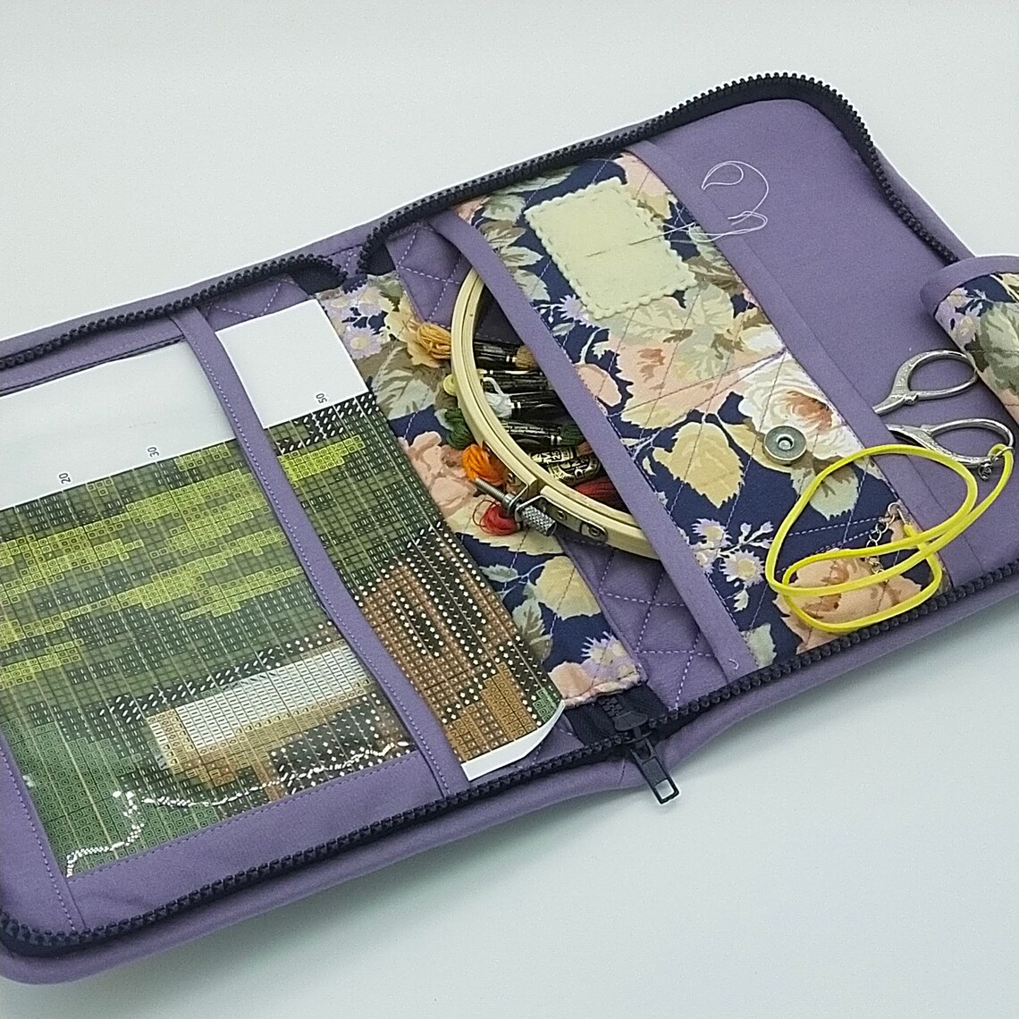 Bag Organizer Cross Stitch Project Bag Needlepoint Storage Etsy