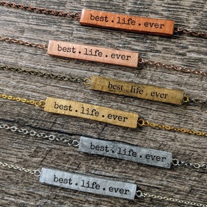 Best Life Ever Personalized Necklace JW Baptism Gift