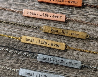 Best Life Ever Personalized Necklace JW Baptism Gift
