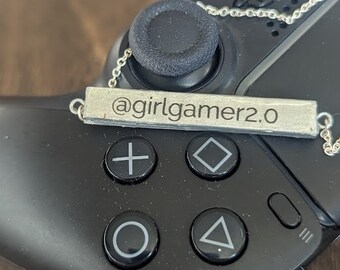 Gamer Girl REVERSIBLE Personalized Fidget Necklace