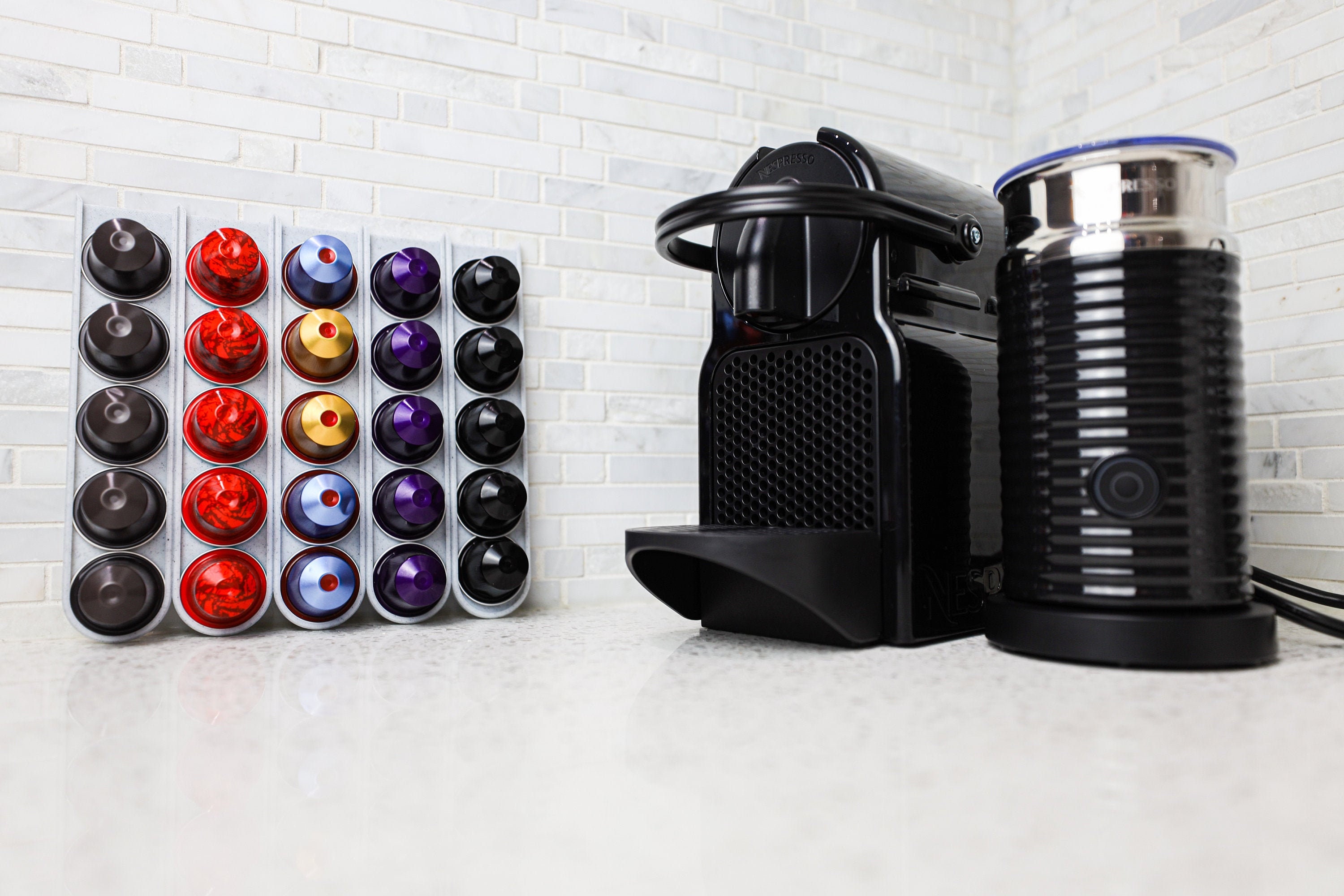 Nespresso Pod Holder Designer Marble or Night Black Etsy