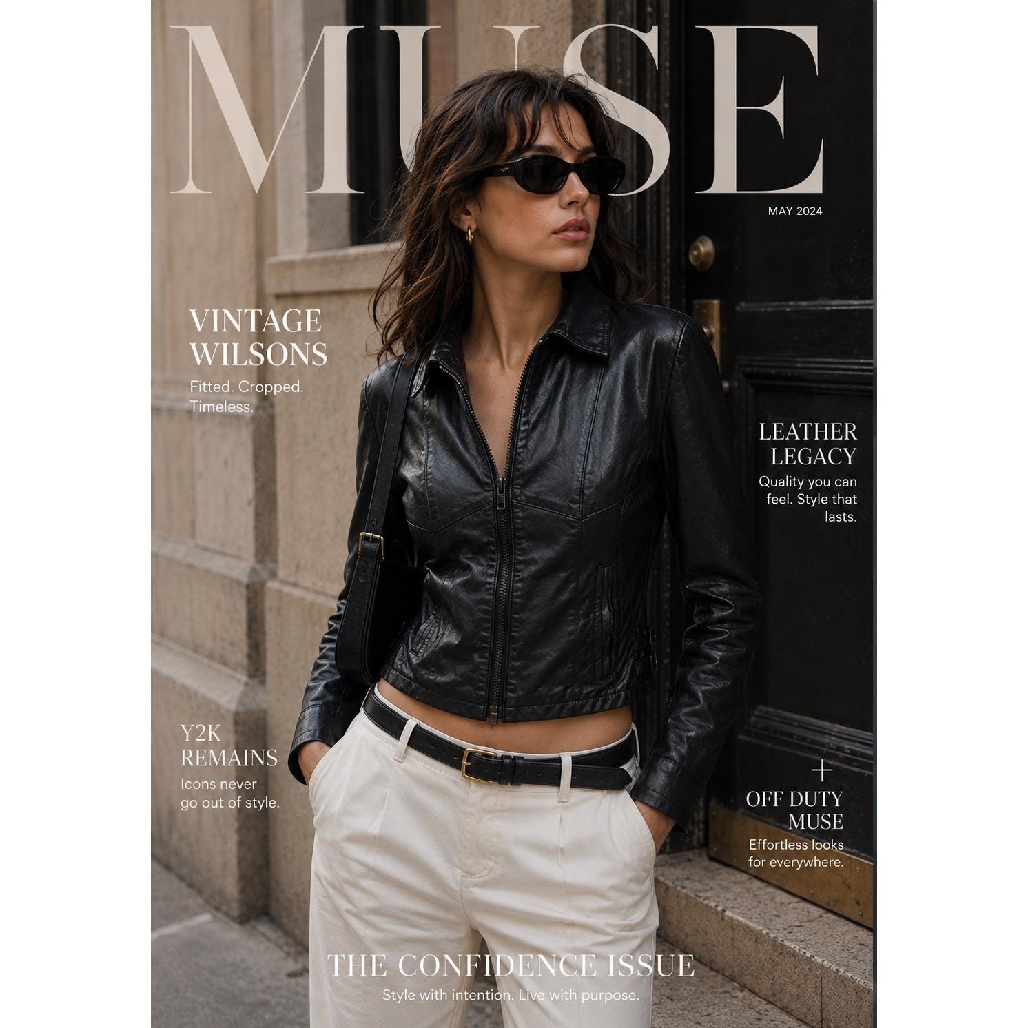 Wilsons Leather Moto Jacket - Etsy display picture 1