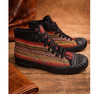 Polo Ralph Lauren Francisco Sneakers Mens 9 D Brown Leather High Top Casual Shoe Polo Ralph Lauren Vaughn Brown Leather Sneakers Casual Shoes  main image 2