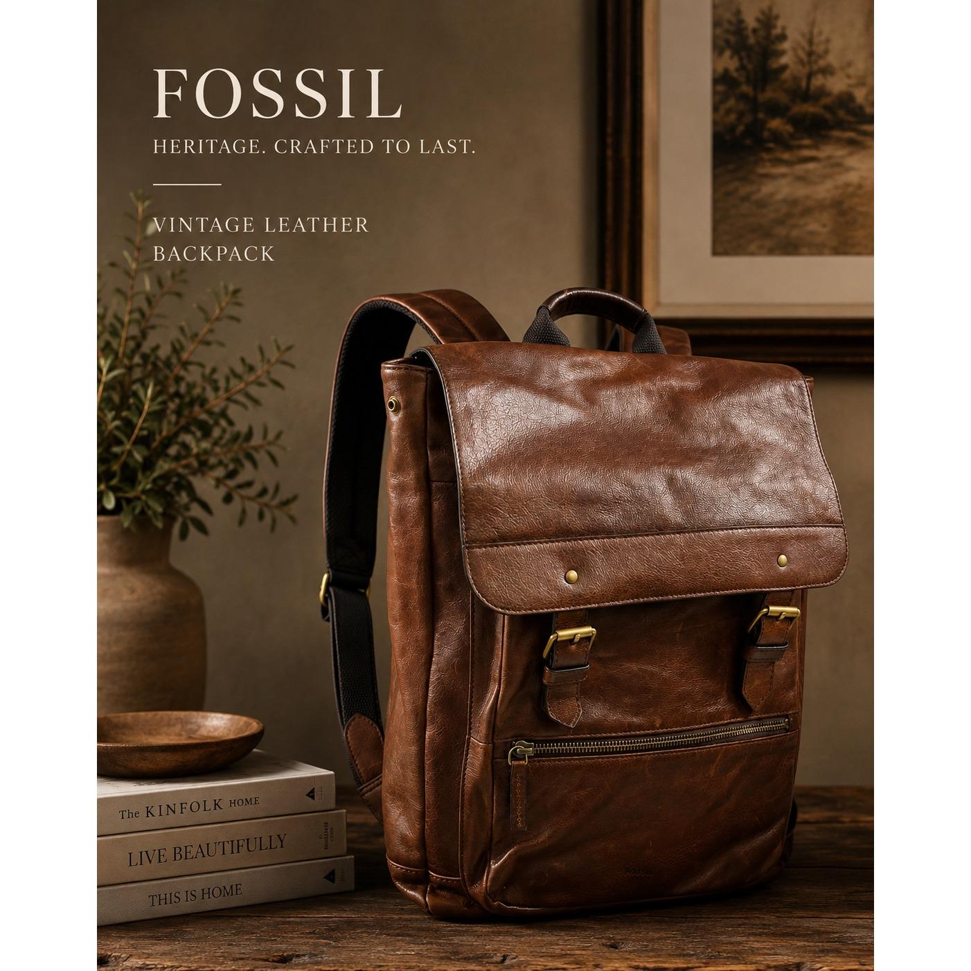 Vintage Fossil Backpack - Etsy