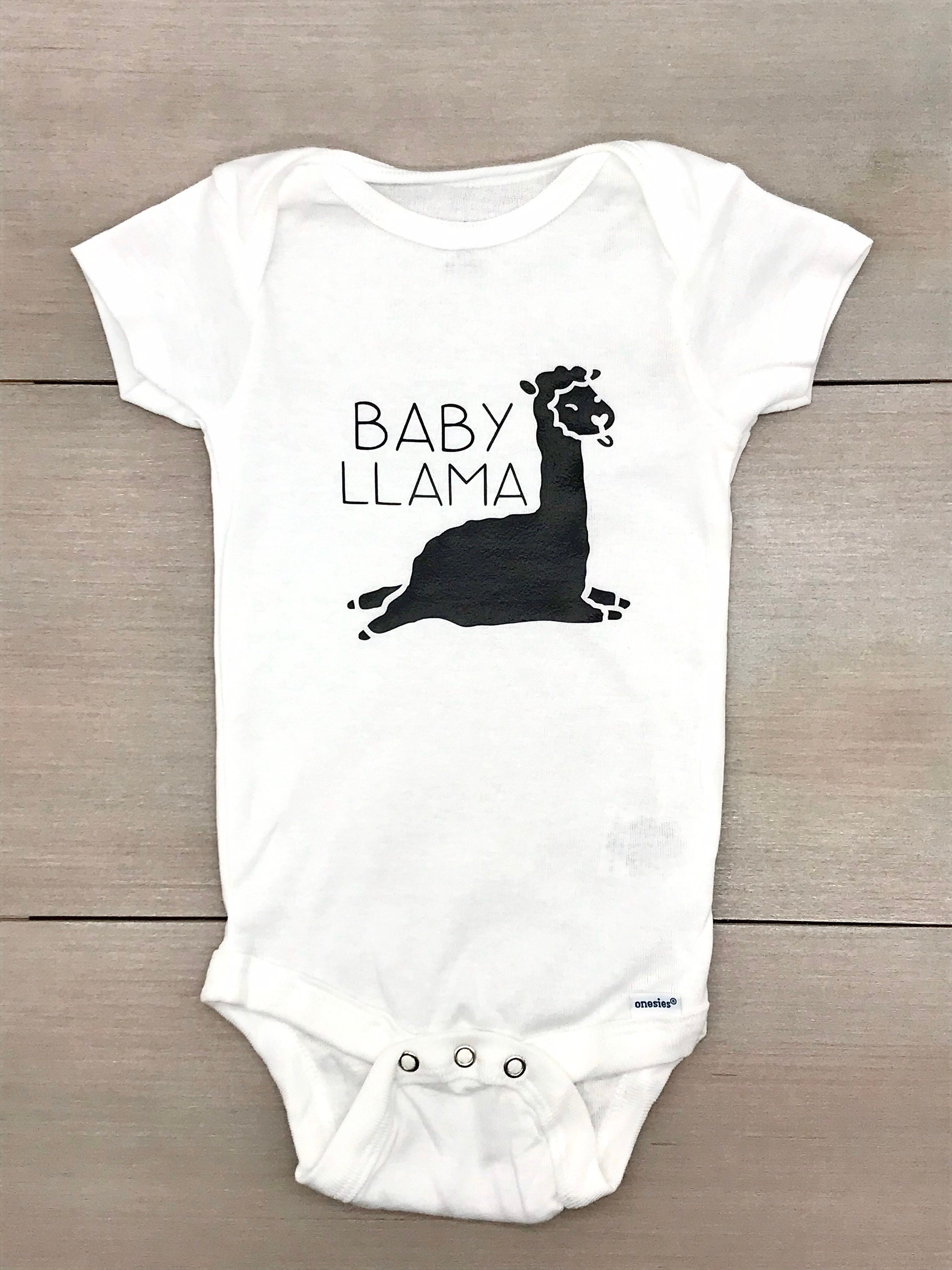 Baby Llama Onesie Llama Onesie Llama Humor Cute Baby Etsy