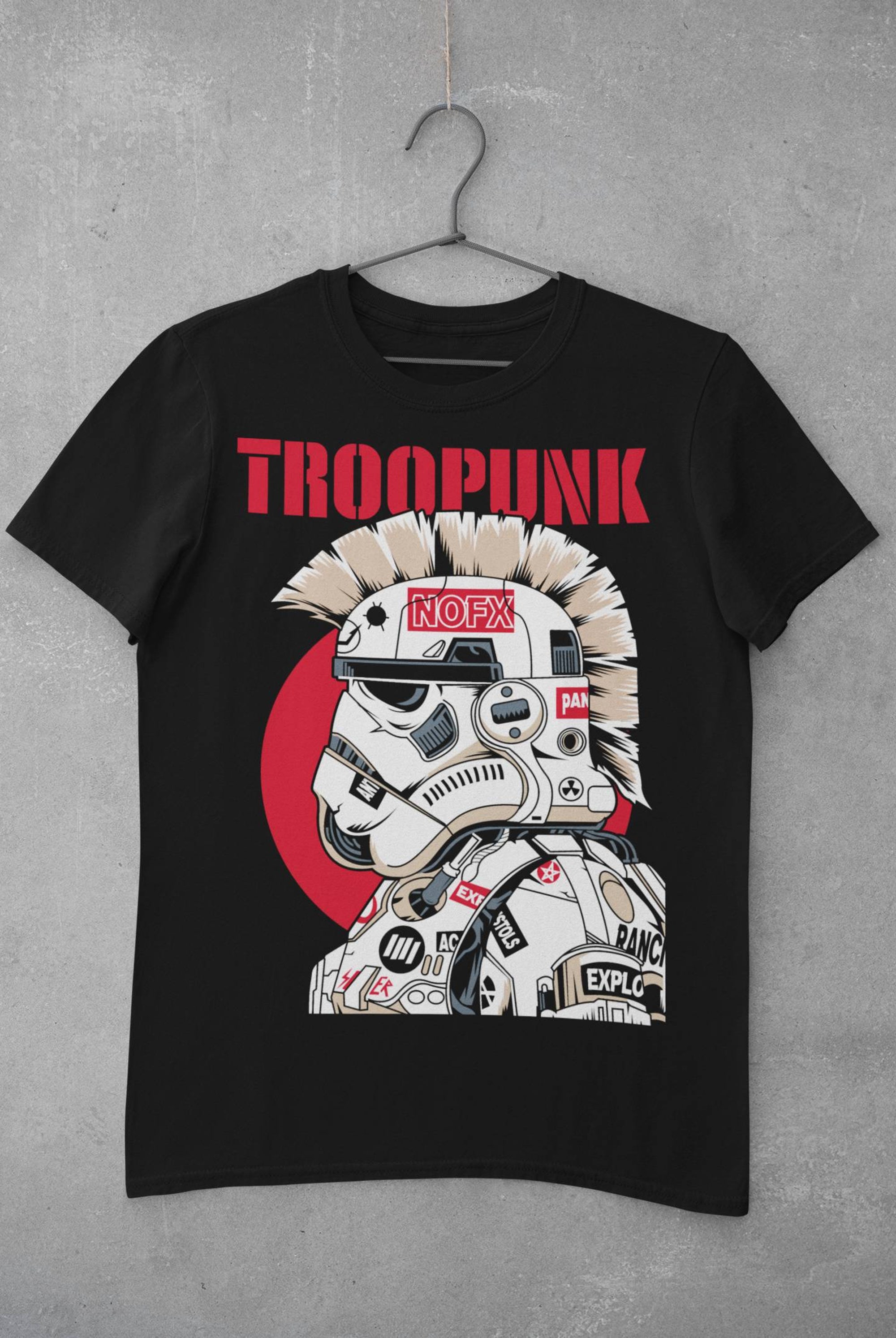 Discover Troopunk Star Wars Punk Stormtrooper unisex Baumwolle T-SHIRT