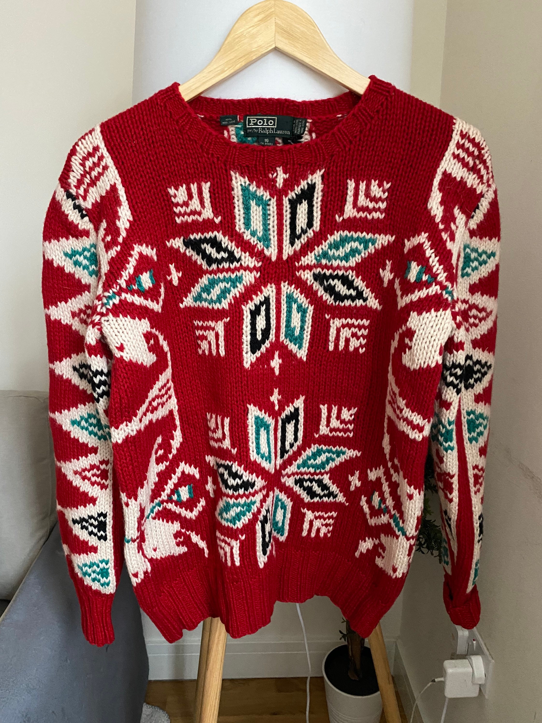 Vintage Ralph Lauren Womens Fair Isle 