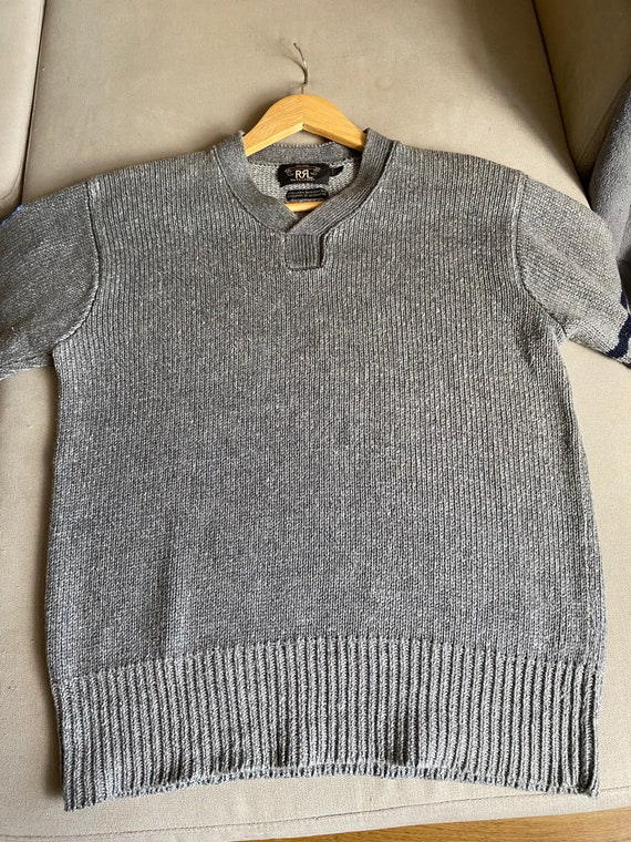 RRL Ralph Lauren Double RL Jumper Sweater Army Milita… - Gem