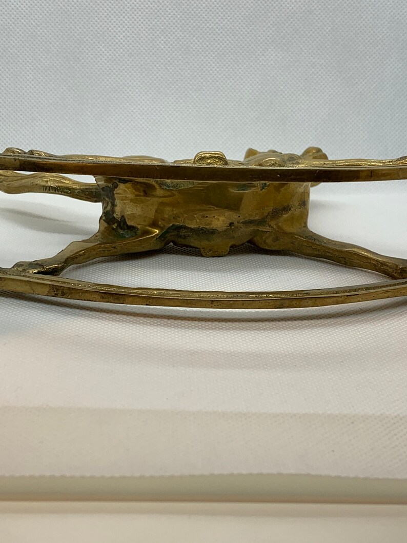 Brass rocking horse
