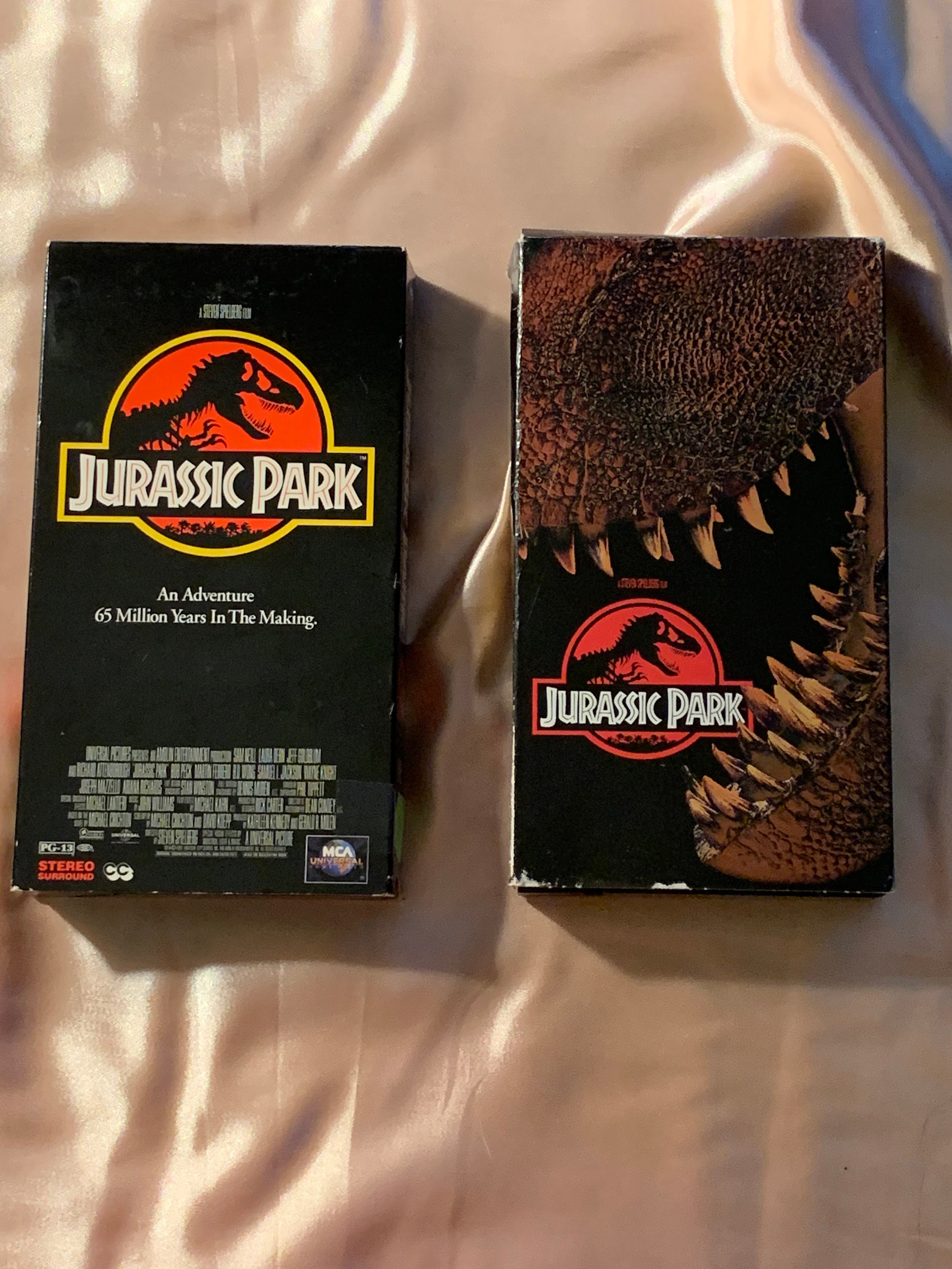 Set of 2 Jurassic Park VHS tapes 1993 and 2001 Etsy