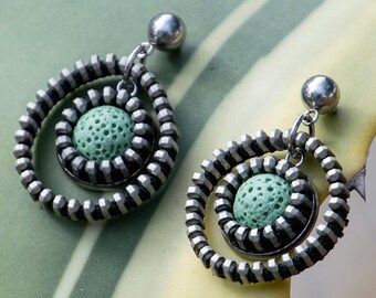 Lava Zipper Hoop Earrings – Bold and Unique Earrings | Hoops | Unique Statement Jewelry