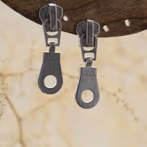earrings, original earring, zipper earrings.